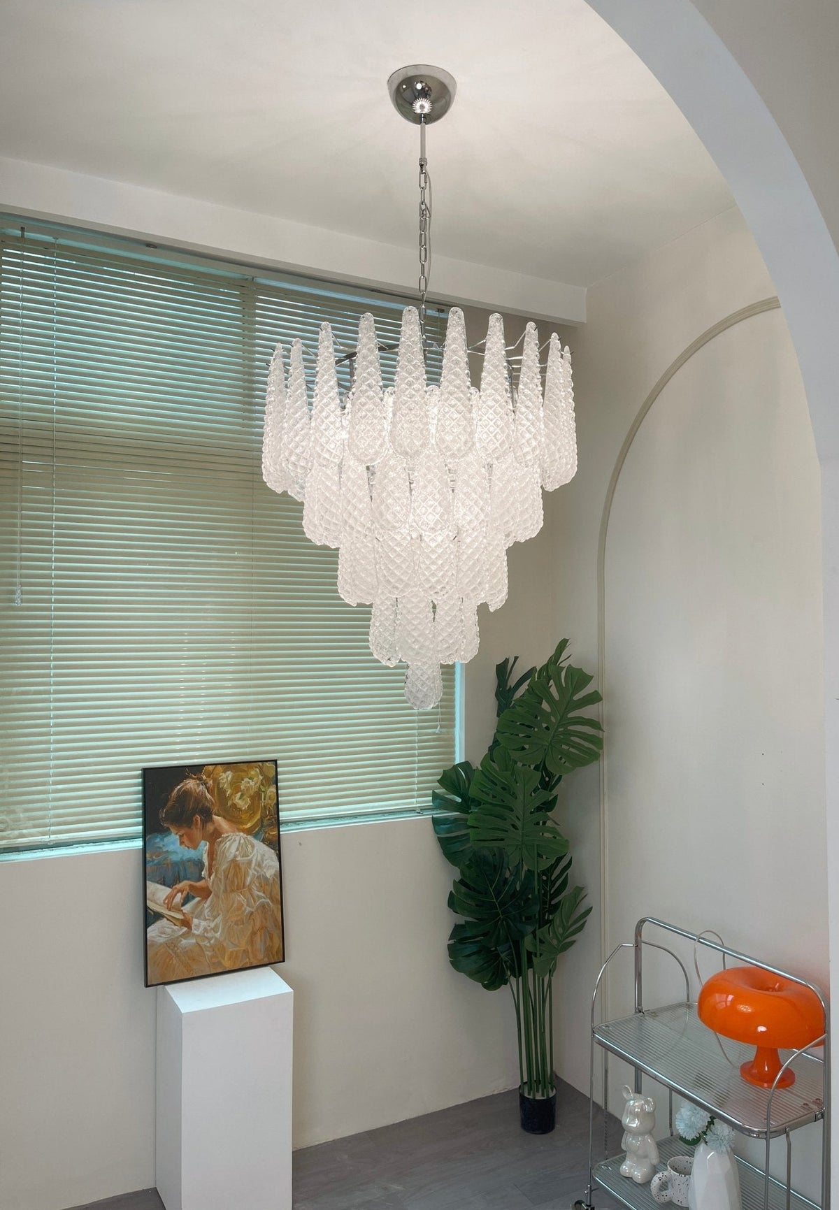 Murano Glass Droplet Chandelier