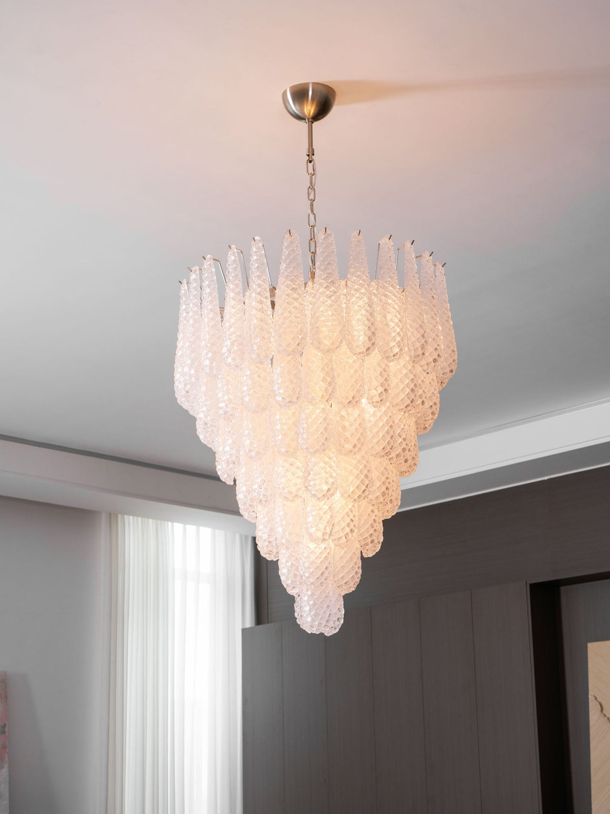 Murano Glass Droplet Chandelier