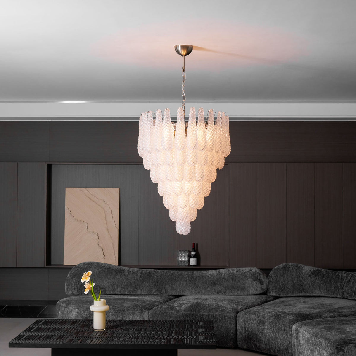 Murano Glass Droplet Chandelier