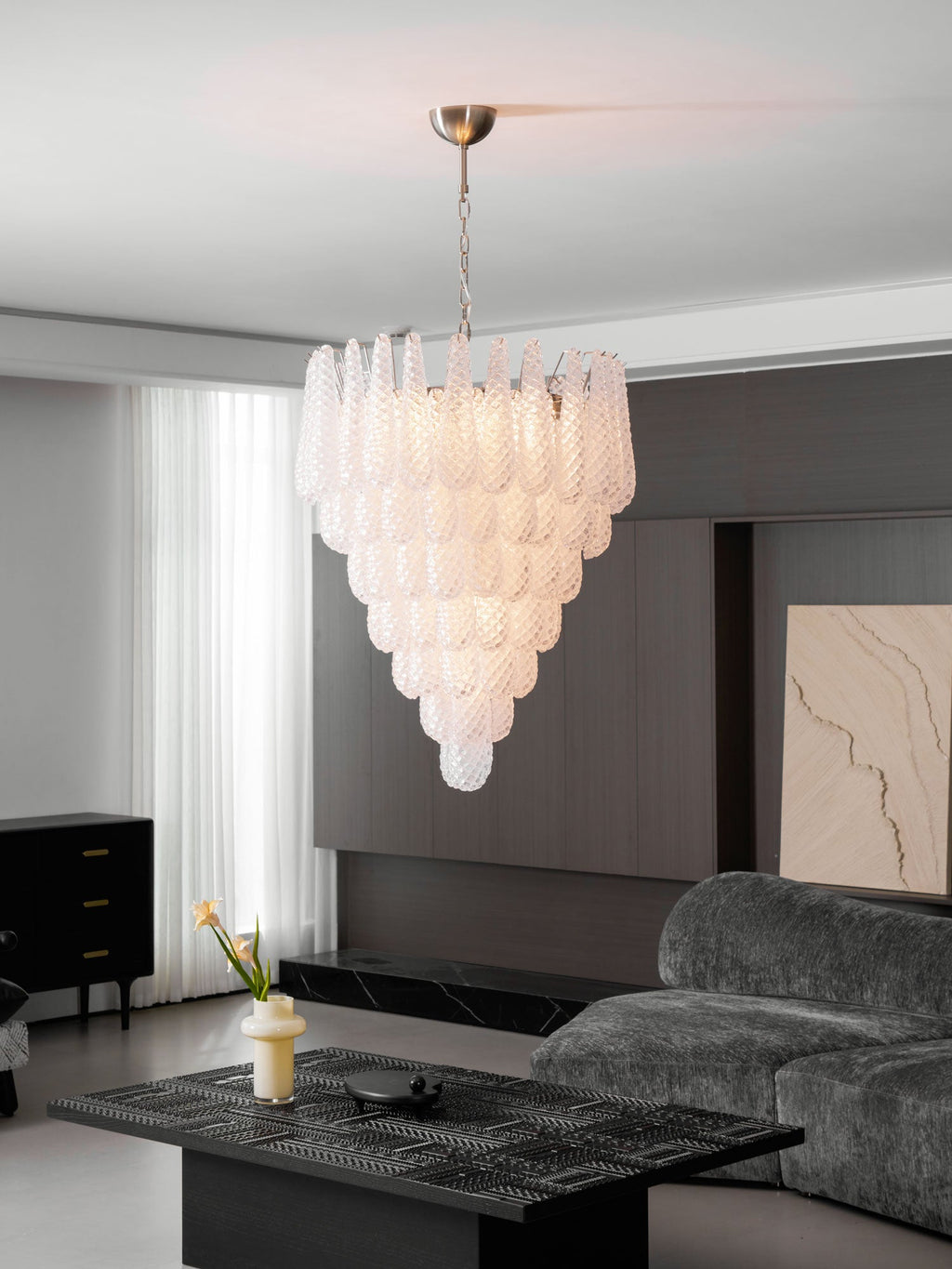 Murano Glass Droplet Chandelier