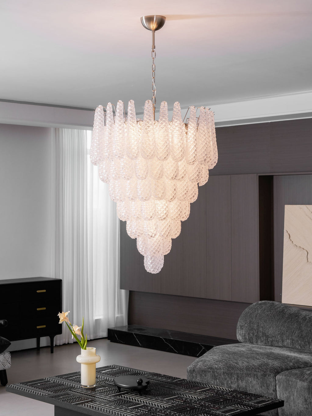 Murano Glass Droplet Chandelier