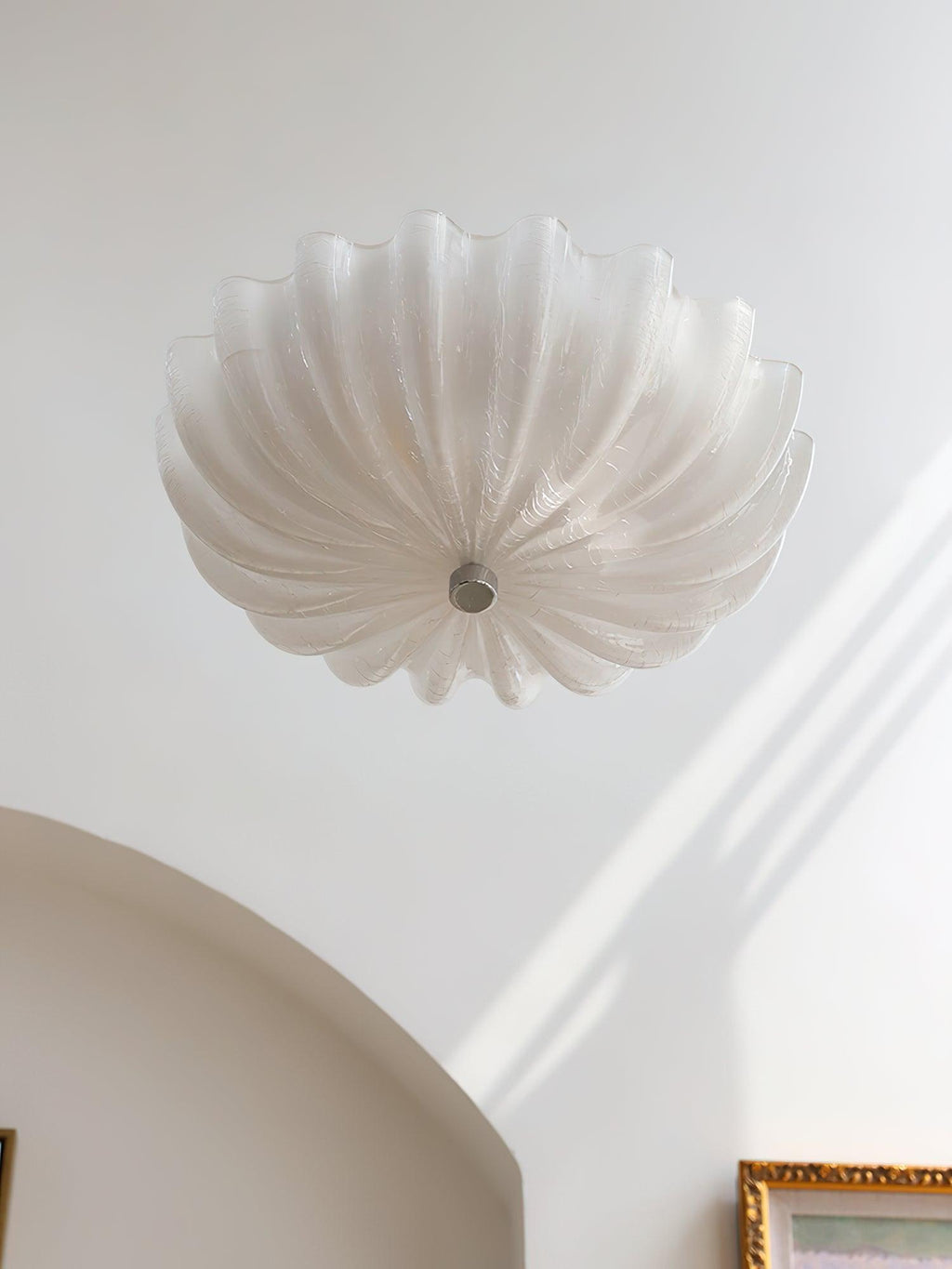 Murano Glass Flush Ceiling Light