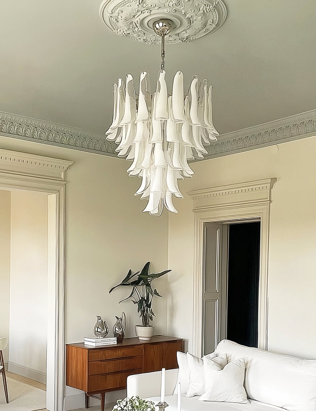 Murano Glass Petals Chandelier