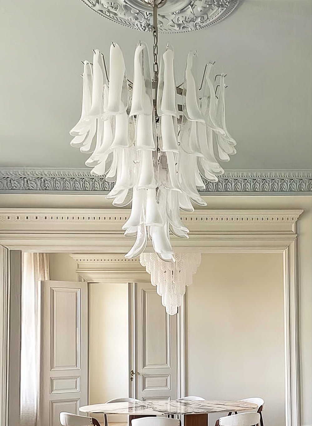 Murano Glass Petals Chandelier