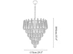 Glass Pinecone Chandelier