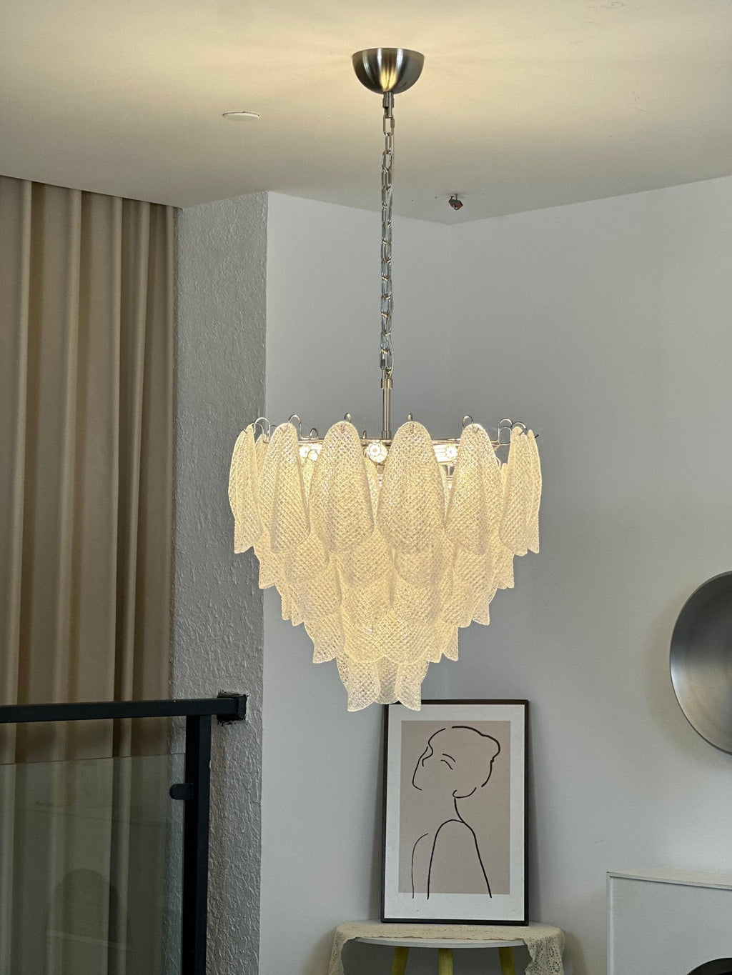 Murano Glass Teardrop Chandelier