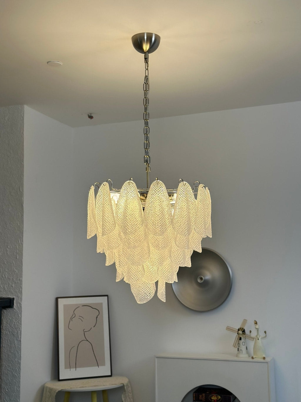 Murano Glass Teardrop Chandelier