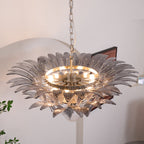 Murano Palmette Transparent Chandelier
