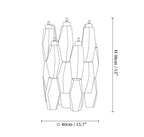 Rhombus Amber Glass Wall Lamp