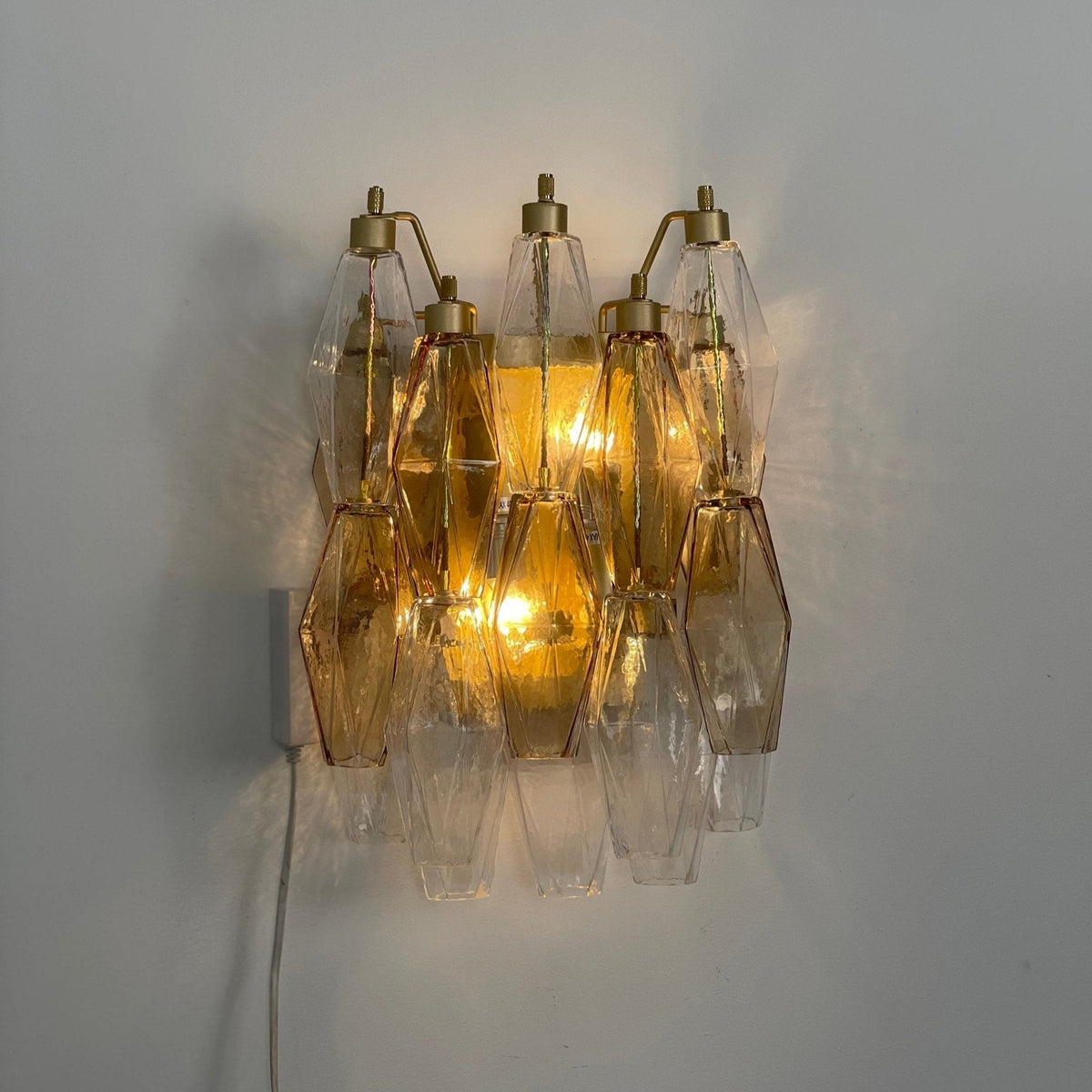Murano Rhombus Glass Wall Lamp