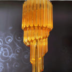 Spiral Prism Glass Chandelier