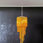 Spiral Prism Glass Chandelier