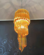 Spiral Prism Glass Chandelier