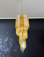 Spiral Prism Glass Chandelier