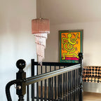 Spiral Prism Glass Chandelier