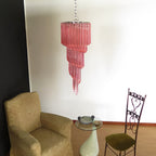 Spiral Prism Glass Chandelier