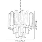 Glass Tubes Chandelier