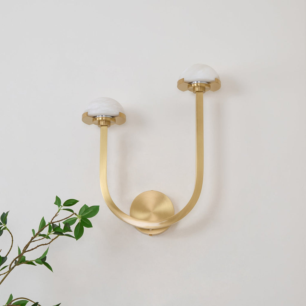 Mushroom Alabaster Wall Lamp