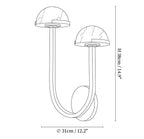 Mushroom Alabaster Wall Lamp