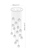 Mushroom Cluster Chandelier