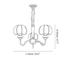 Mushroom Fabric Chandelier