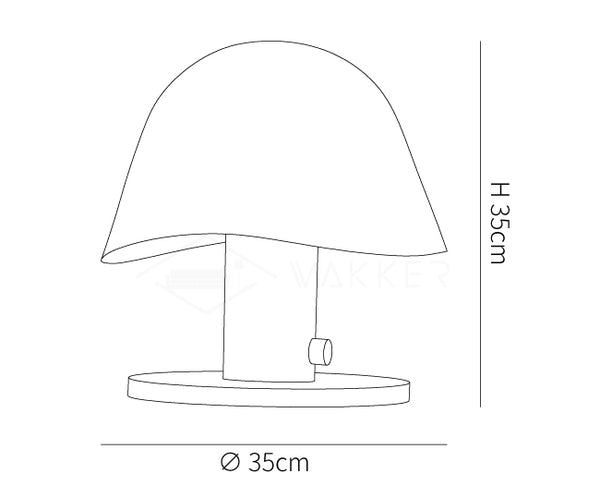 Mushroom Inspired Table Lamp
