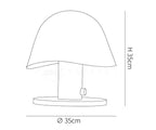 Mushroom Inspired Table Lamp