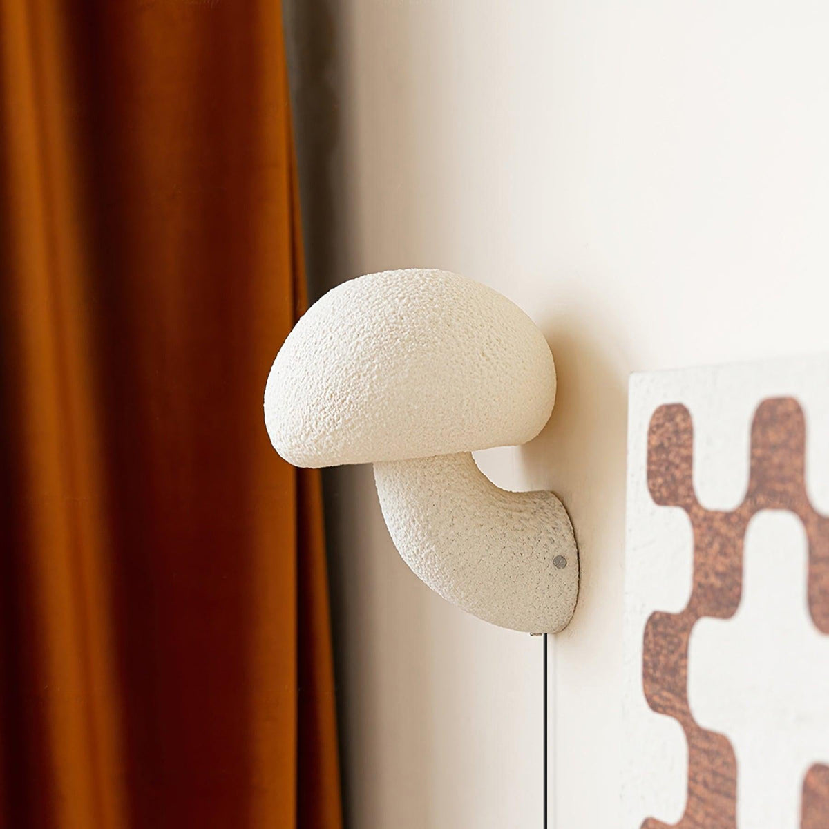 Mushroom Resin Plug - in Wall Lamp