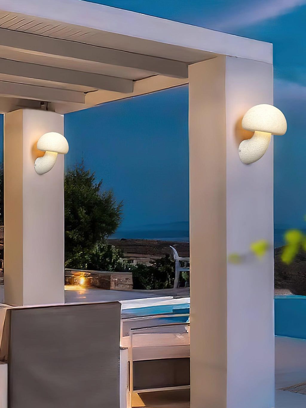 Mushroom Resin Plug - in Wall Lamp