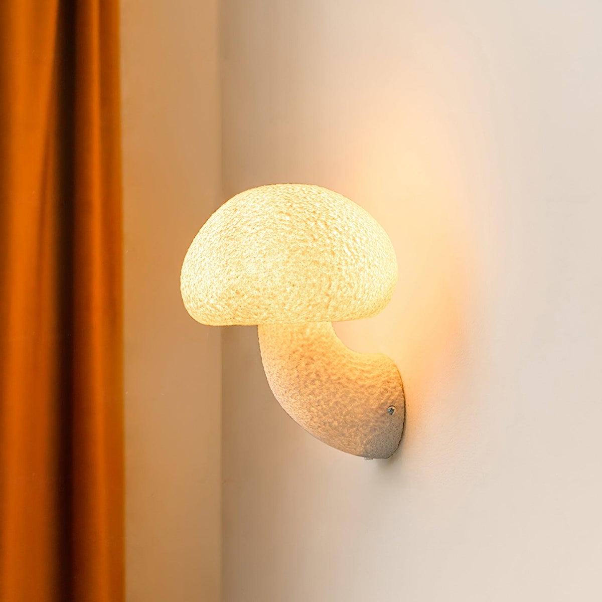 Mushroom Resin Plug - in Wall Lamp