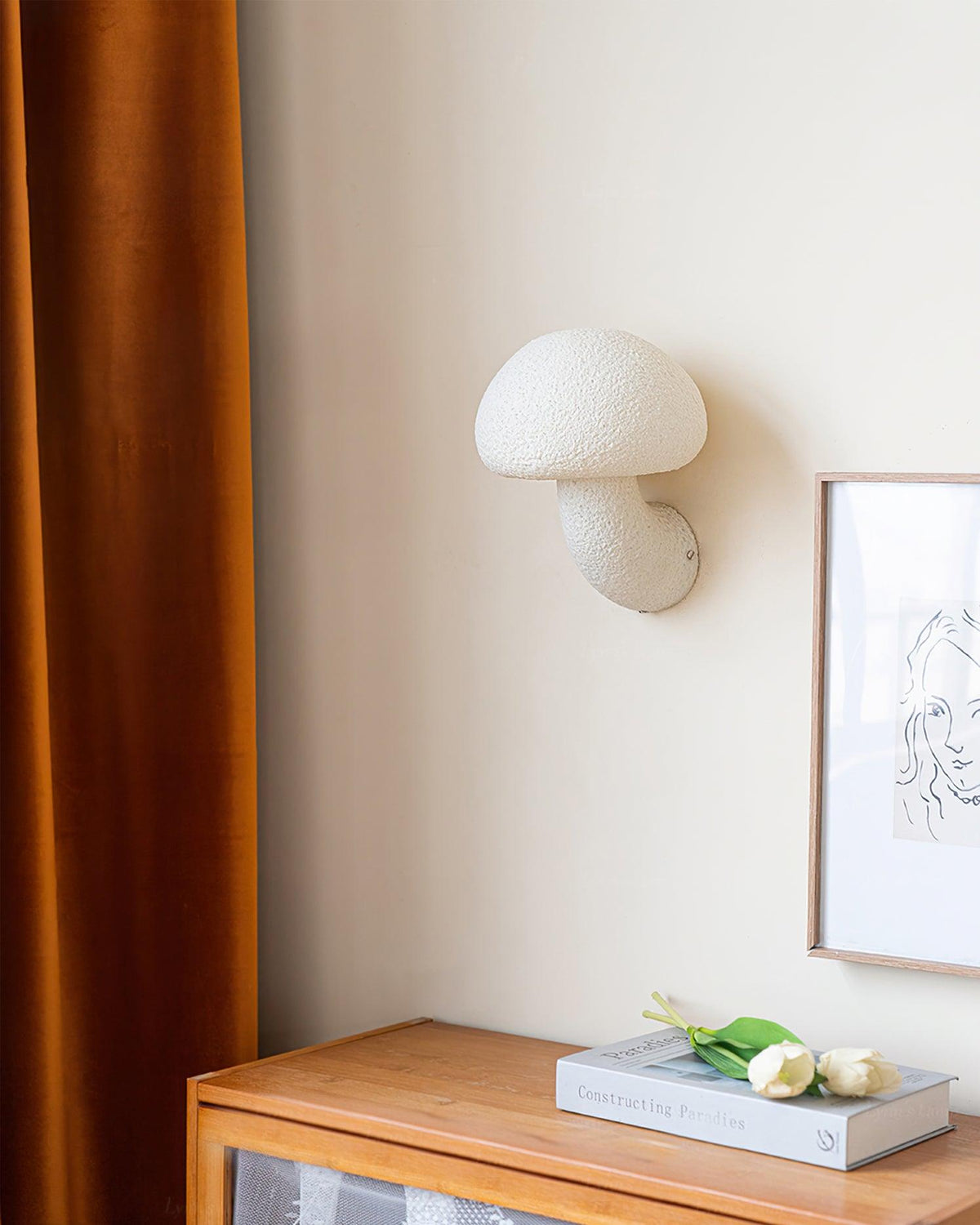 Mushroom Resin Plug - in Wall Lamp