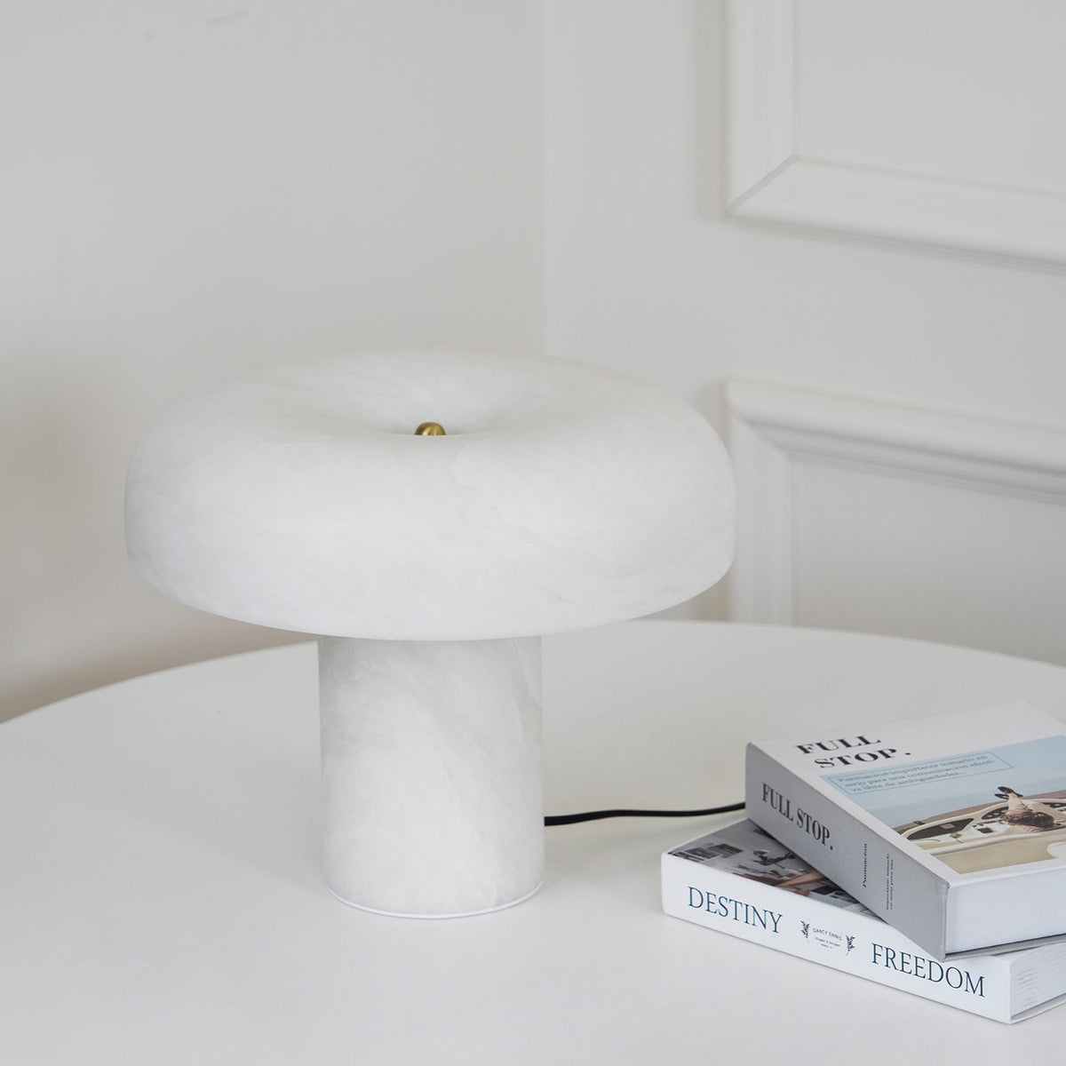 Mushroom Type Alabaster Table Lamp