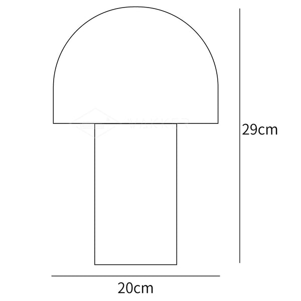 Mushroom Umbrella Table Lamp
