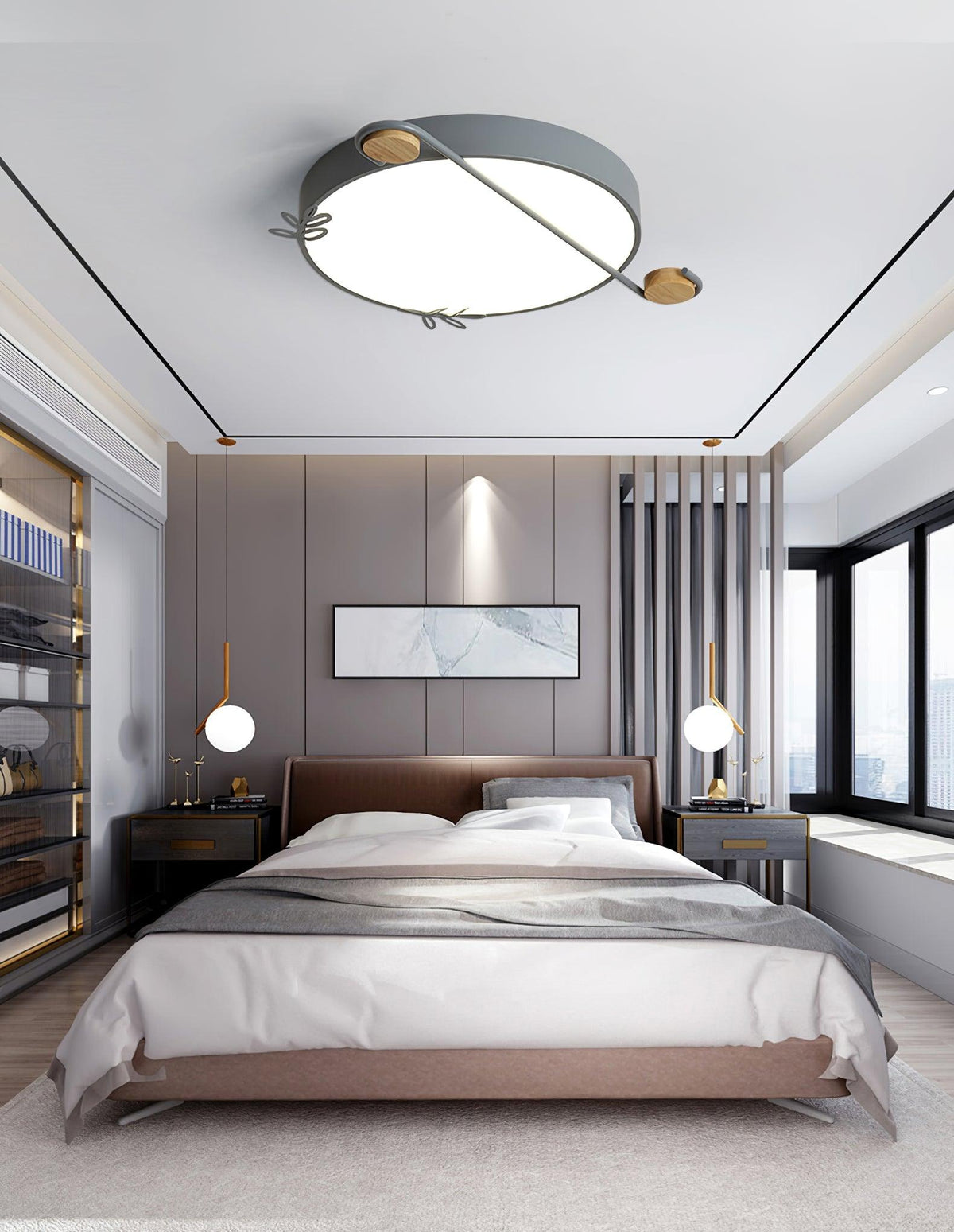 Musical Note Round Ceiling Lamp