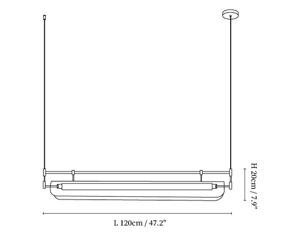 Linear Strip Chandelier