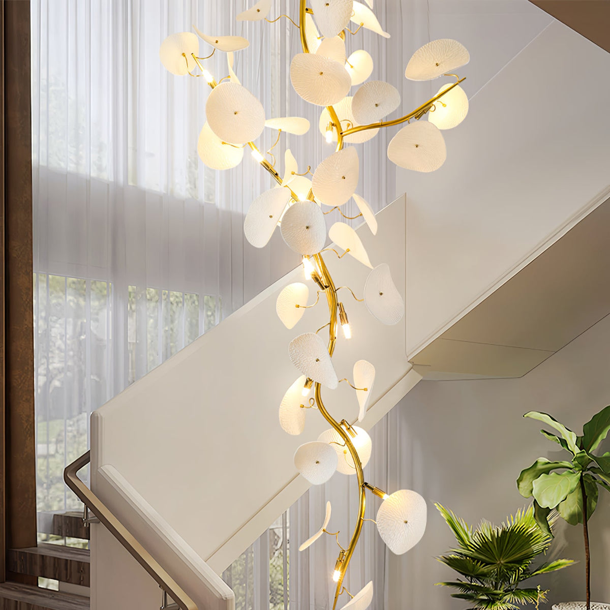 Nebula Petal Chandelier