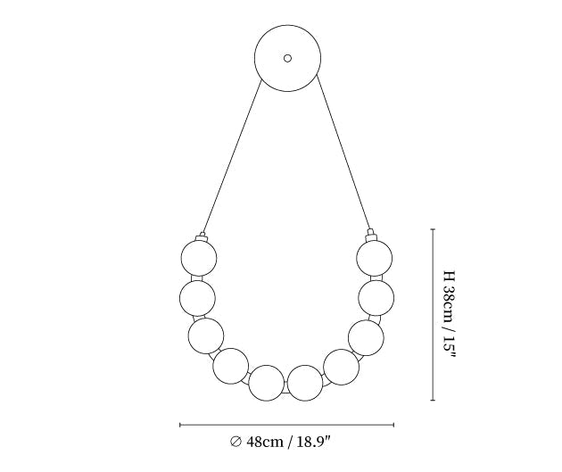 Necklace Loop Wall Lamp