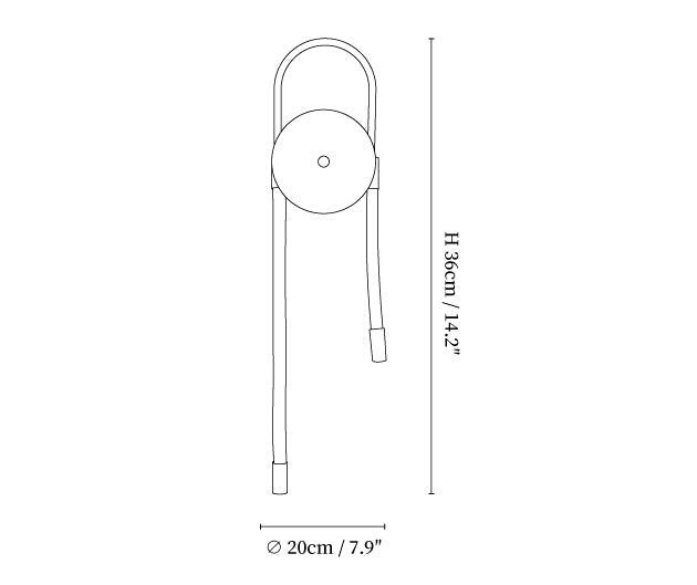 Necklace Loop Wall Lamp