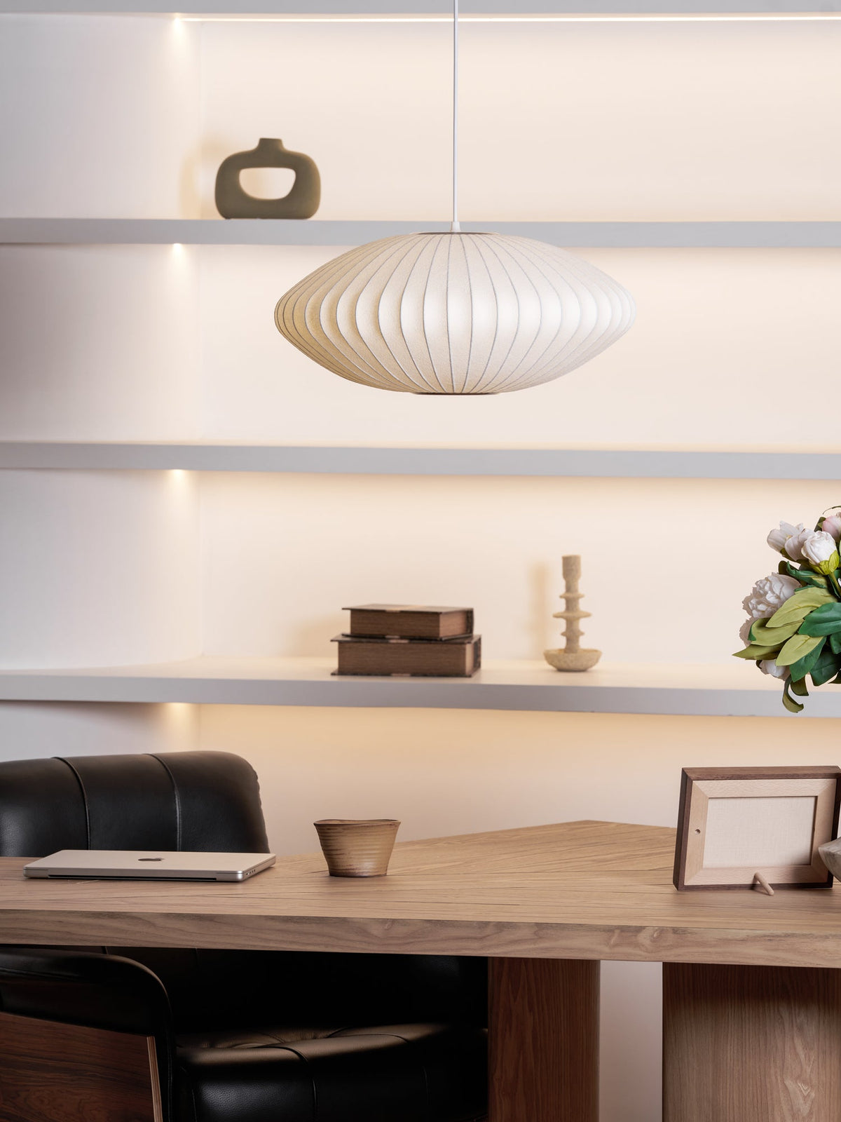 Bubble Mulberry Silk Pendant Lamp