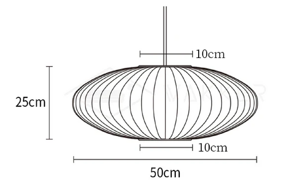 Crisscross Bubble Pendant Light