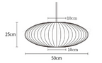 Crisscross Bubble Pendant Light