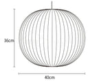 Crisscross Bubble Pendant Light