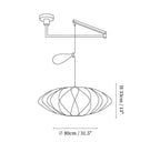 Bubble Swing Arm Pendant Lamp