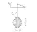 Bubble Swing Arm Pendant Lamp