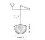 Bubble Swing Arm Pendant Lamp