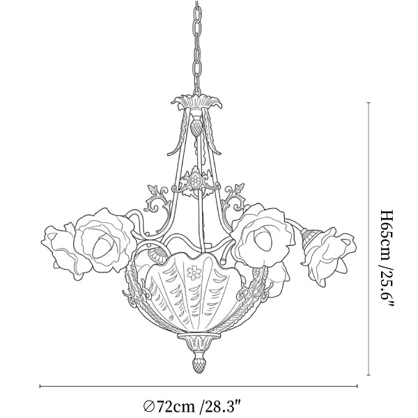Nerina Brass Chandelier