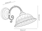 Nerina Pierced Ceramic Wall Sconce