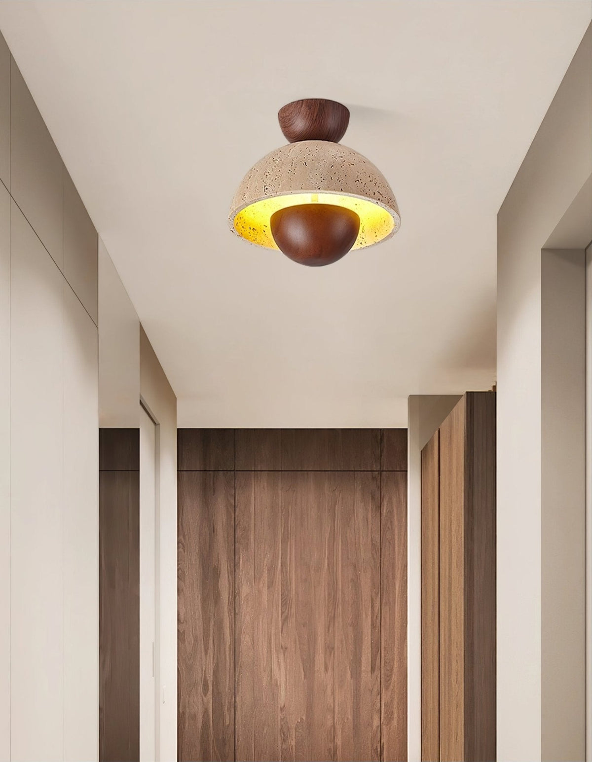 Nerio Travertine Ceiling Light