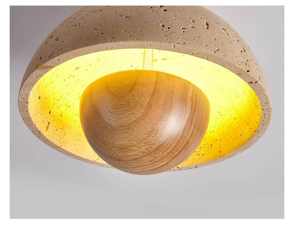 Nerio Travertine Ceiling Light