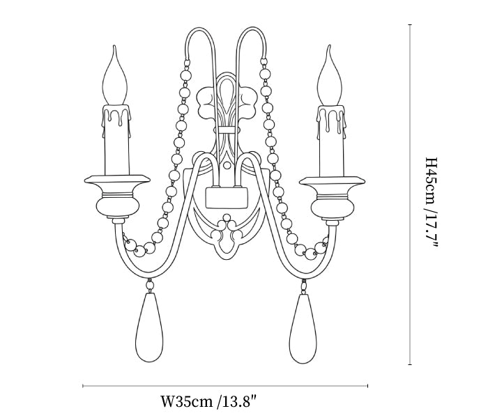 Newel Turned Wood Candle Sconce